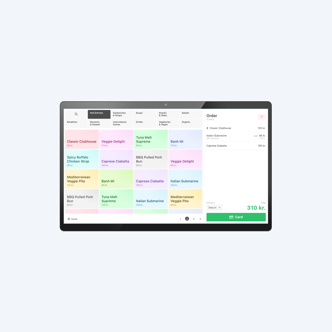Attended POS wall mount