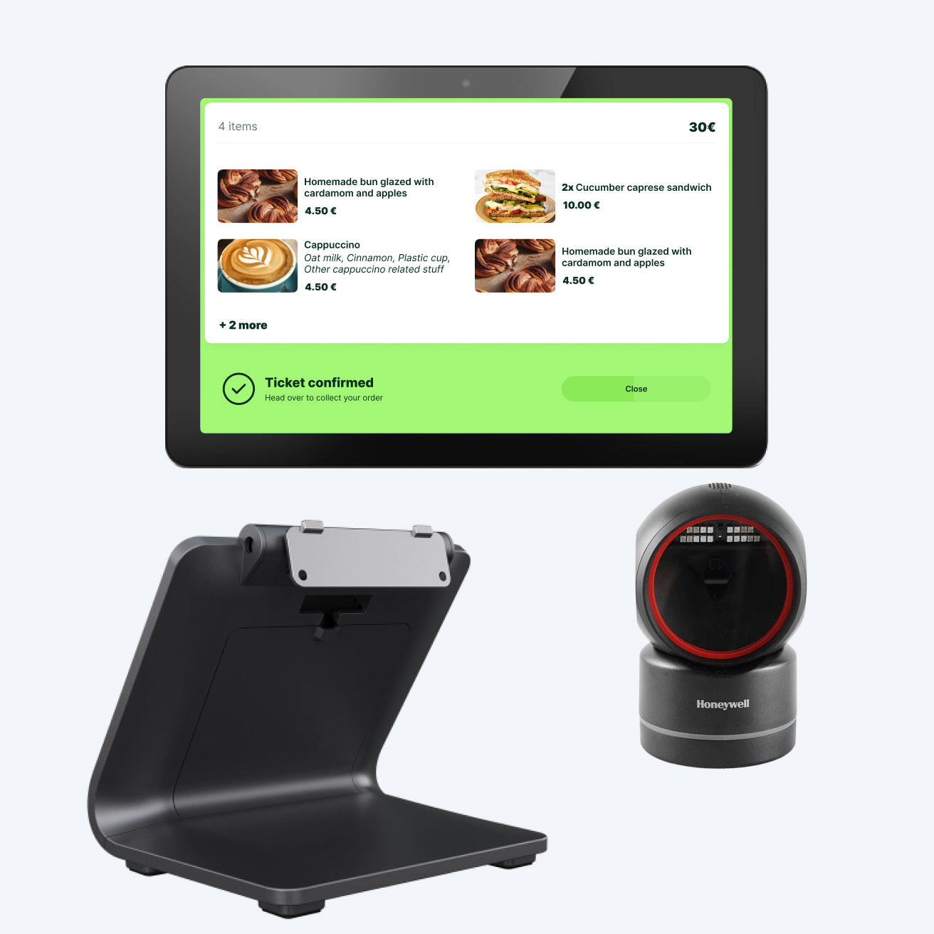 QR Validation Station countertop mount