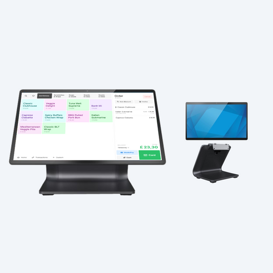 Z30 with 15" customer facing monitor