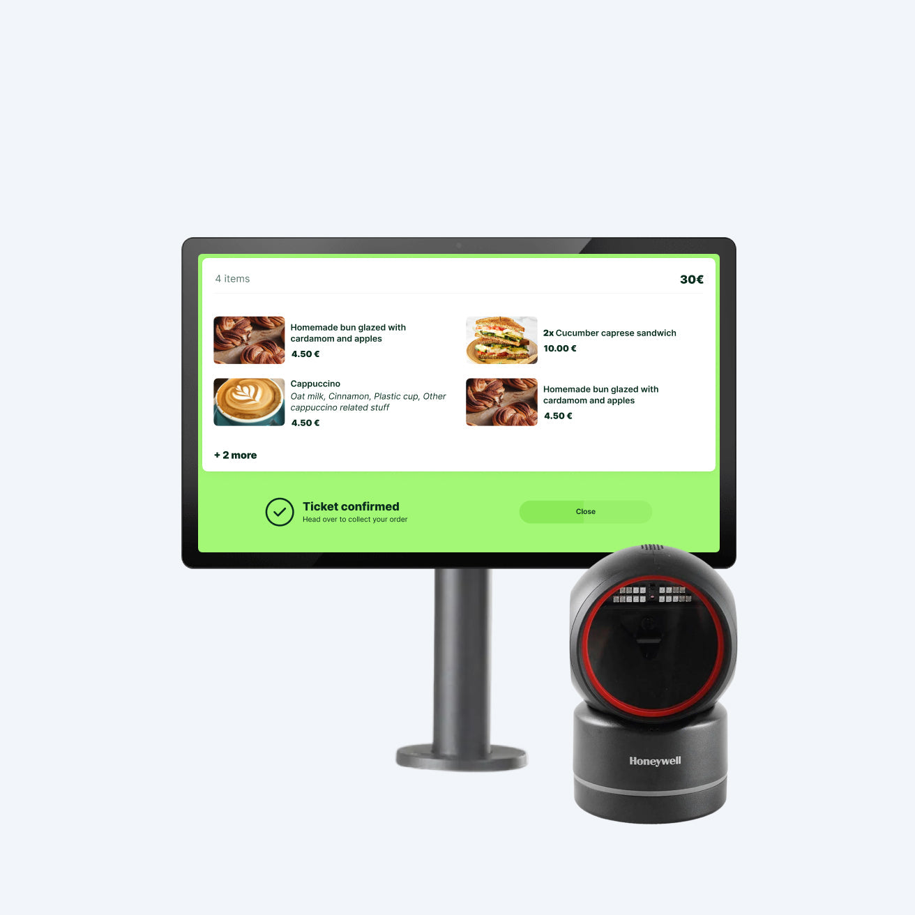QR Validation Station pole mount