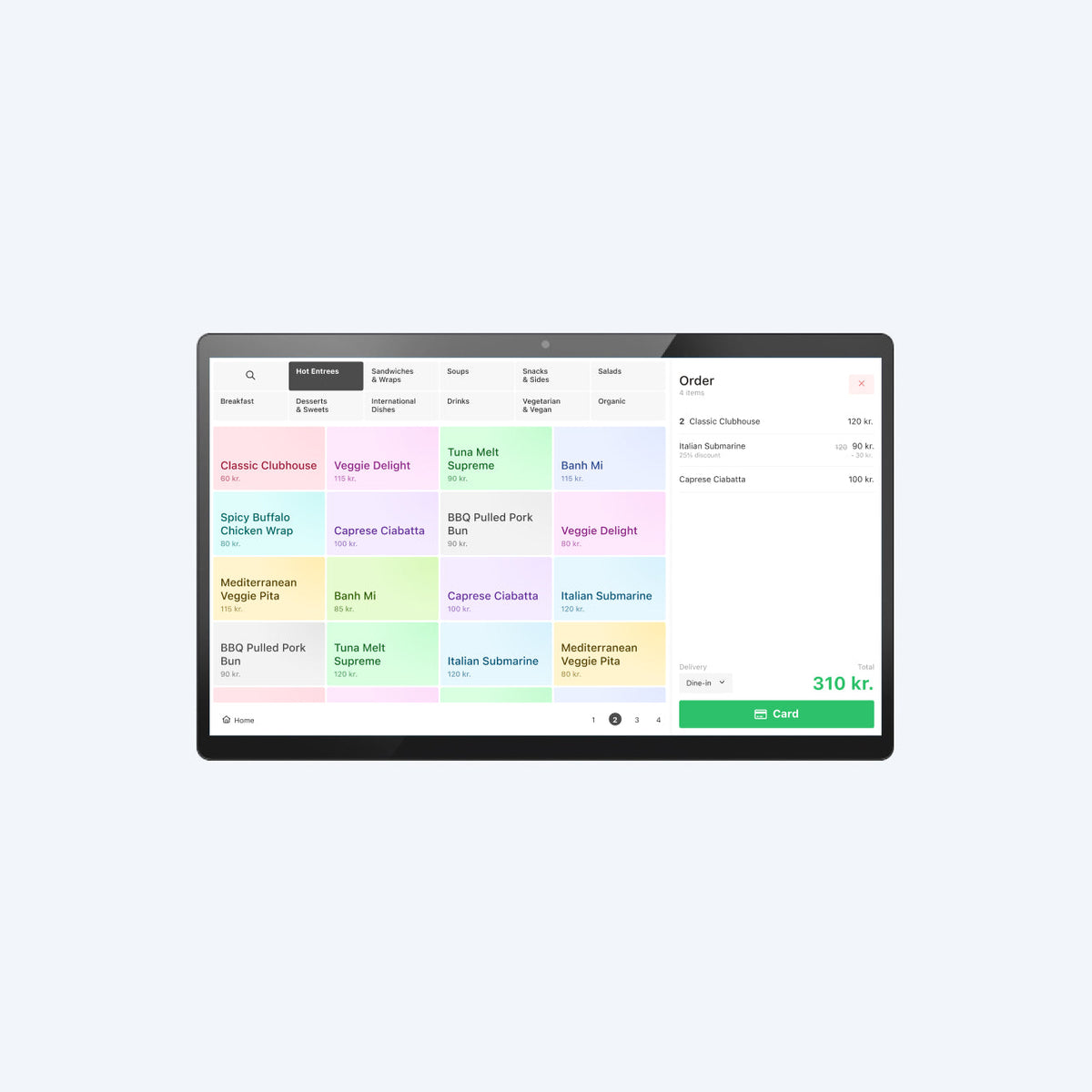 Attended POS wall mount